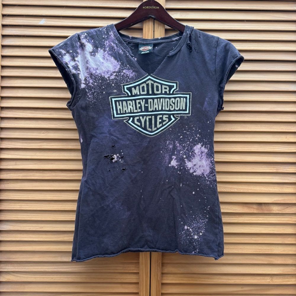 Harley Davidson graphic distressed t-shirt size large
